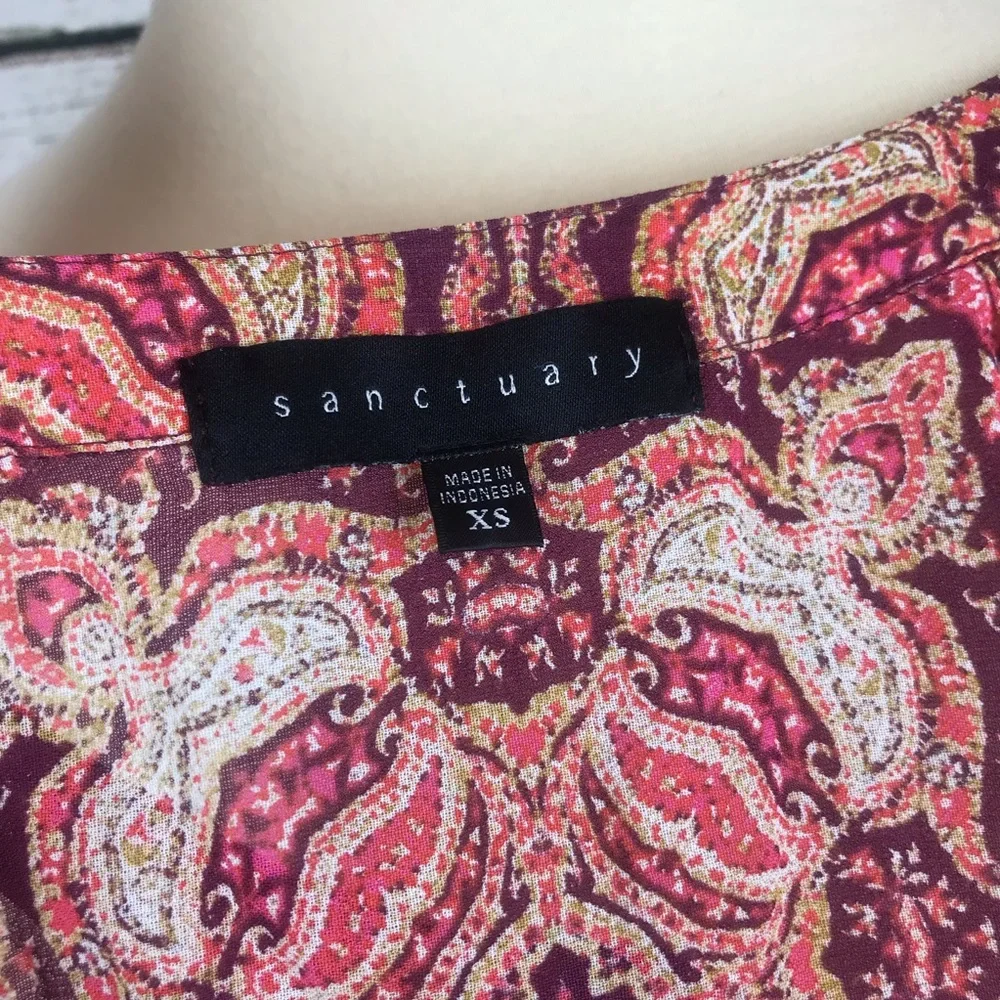 Sanctuary Border Print Shell Top - Picture 8 of 8